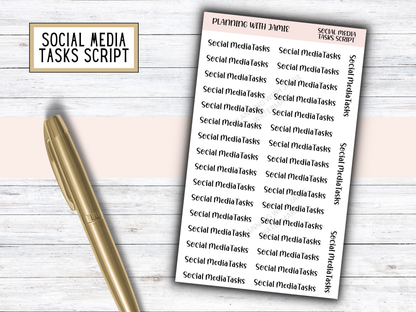 Custom Script Stickers