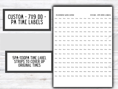 Custom - PM Time Label Strip