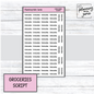 GROCERIES SCRIPT STICKER