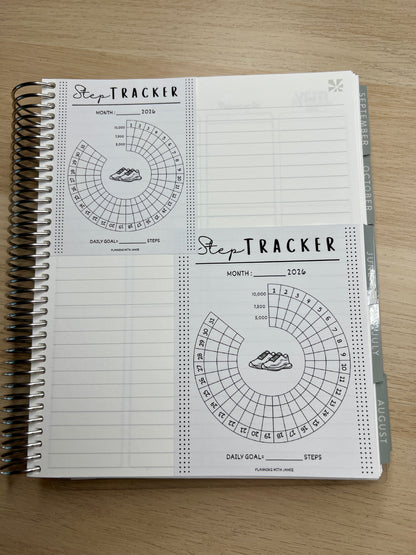 MONTHLY STEP TRACKER STICKER