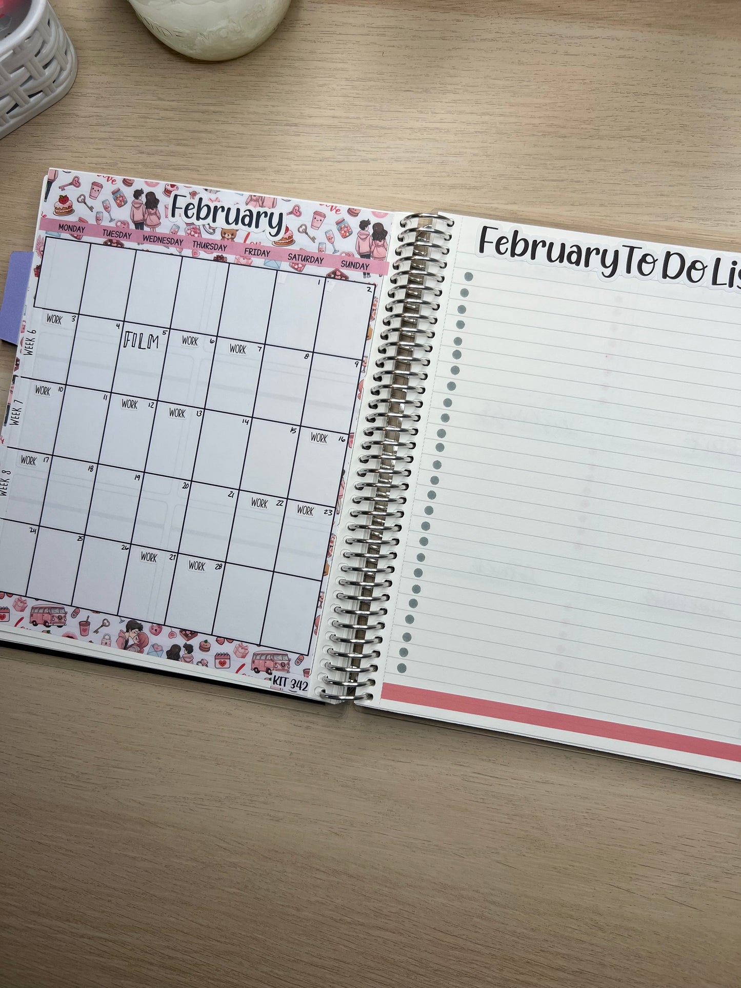 KIT 376 Erin Condren 7X9 Full Page Calendar