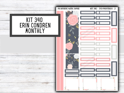 KIT 340 Erin Condren 7X9 Monthly Kit