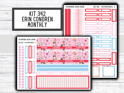 KIT 342 Erin Condren 7X9 Monthly Kit