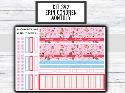 KIT 342 Erin Condren 7X9 Monthly Kit