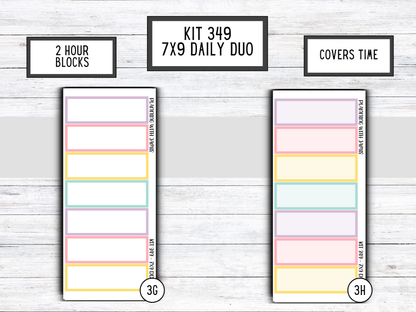 Kit 349 Erin Condren Daily Duo Sticker Kit || Daily Duo Stickers || Erin Condren Stickers || EASTER STICKERS