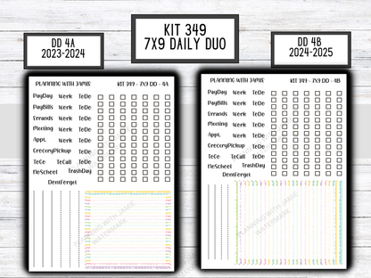Kit 349 Erin Condren Daily Duo Sticker Kit || Daily Duo Stickers || Erin Condren Stickers || EASTER STICKERS
