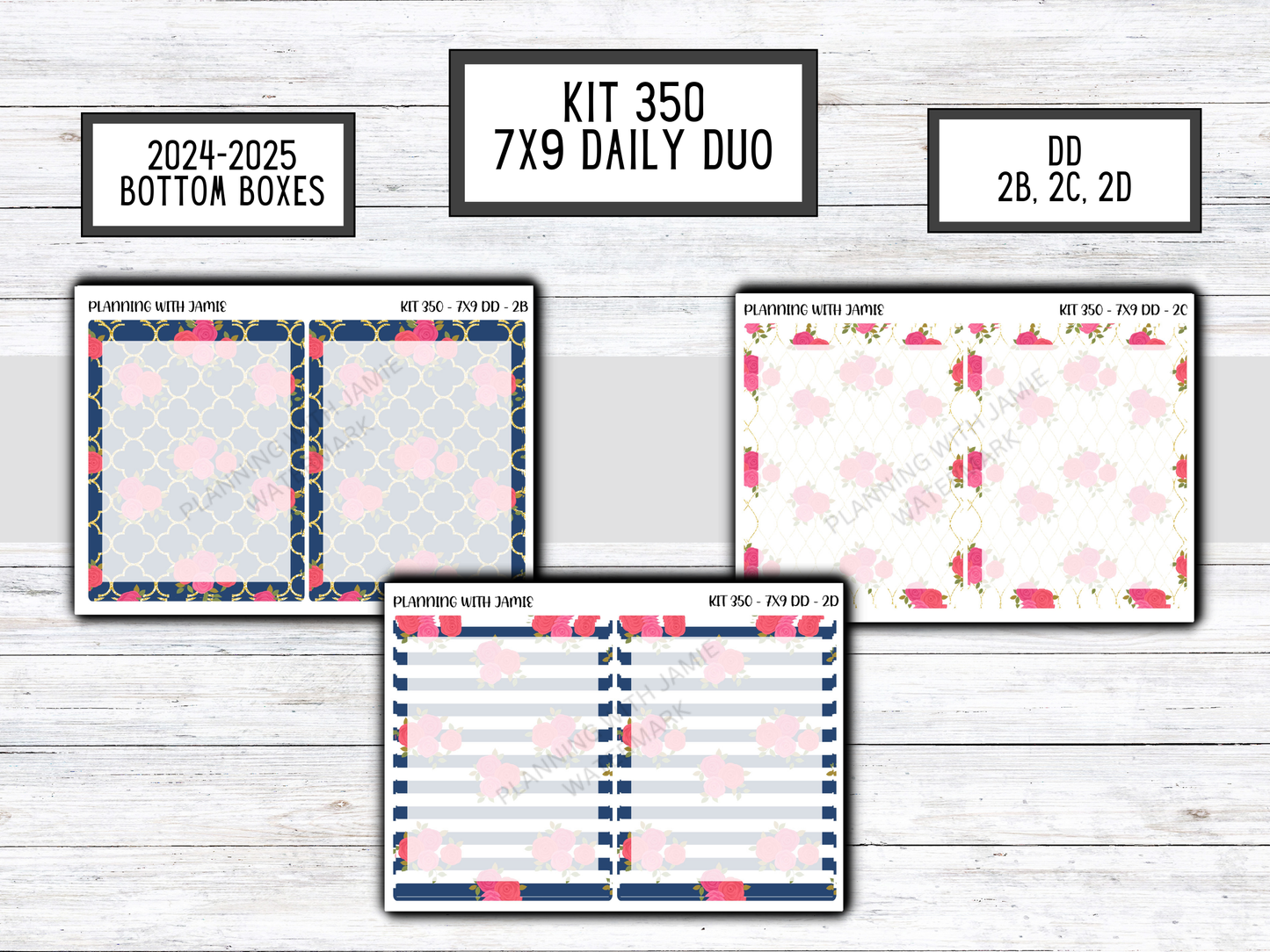 Kit 350 Erin Condren Daily Duo Sticker Kit || Daily Duo Stickers || Erin Condren Stickers || SPRING STICKERS