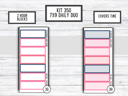 Kit 350 Erin Condren Daily Duo Sticker Kit || Daily Duo Stickers || Erin Condren Stickers || SPRING STICKERS