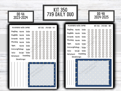 Kit 350 Erin Condren Daily Duo Sticker Kit || Daily Duo Stickers || Erin Condren Stickers || SPRING STICKERS