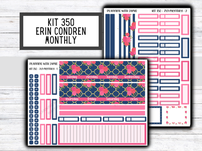 KIT 350 Erin Condren 7X9 Monthly Kit