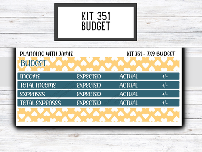 Kit 351 7x9 Budget Sticker Kit