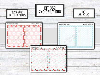 Kit 352 Erin Condren Daily Duo Sticker Kit || CHERRY STICKERS
