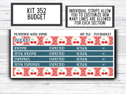 Kit 352 7x9 Budget Sticker Kit