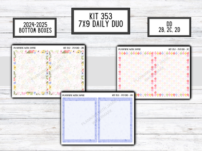 Kit 353 Erin Condren Daily Duo Sticker Kit || Daily Duo Stickers