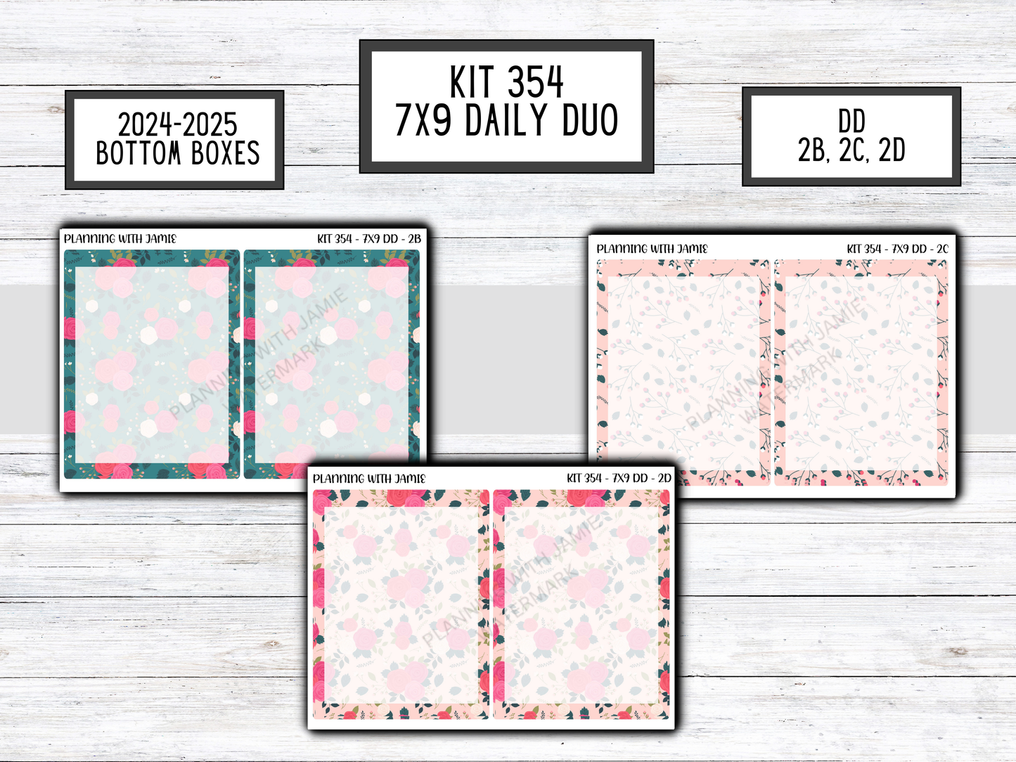 Kit 354 Erin Condren Daily Duo Sticker Kit
