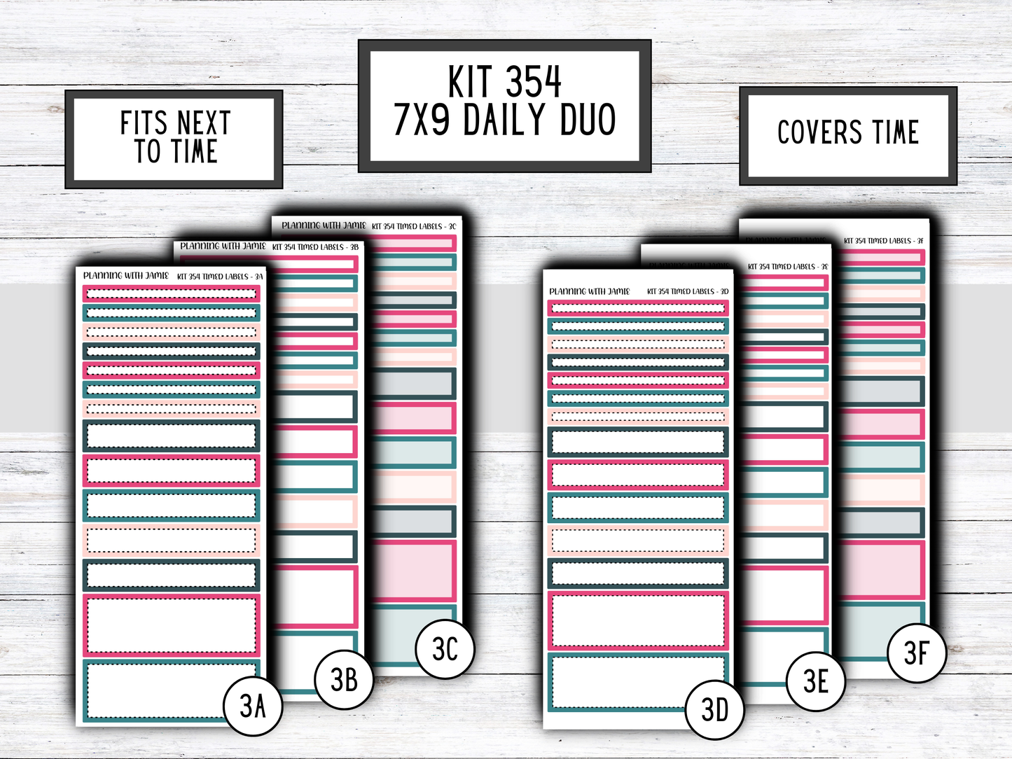 Kit 354 Erin Condren Daily Duo Sticker Kit
