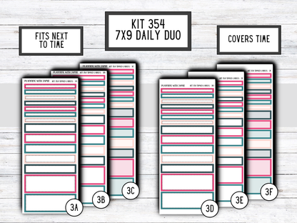 Kit 354 Erin Condren Daily Duo Sticker Kit