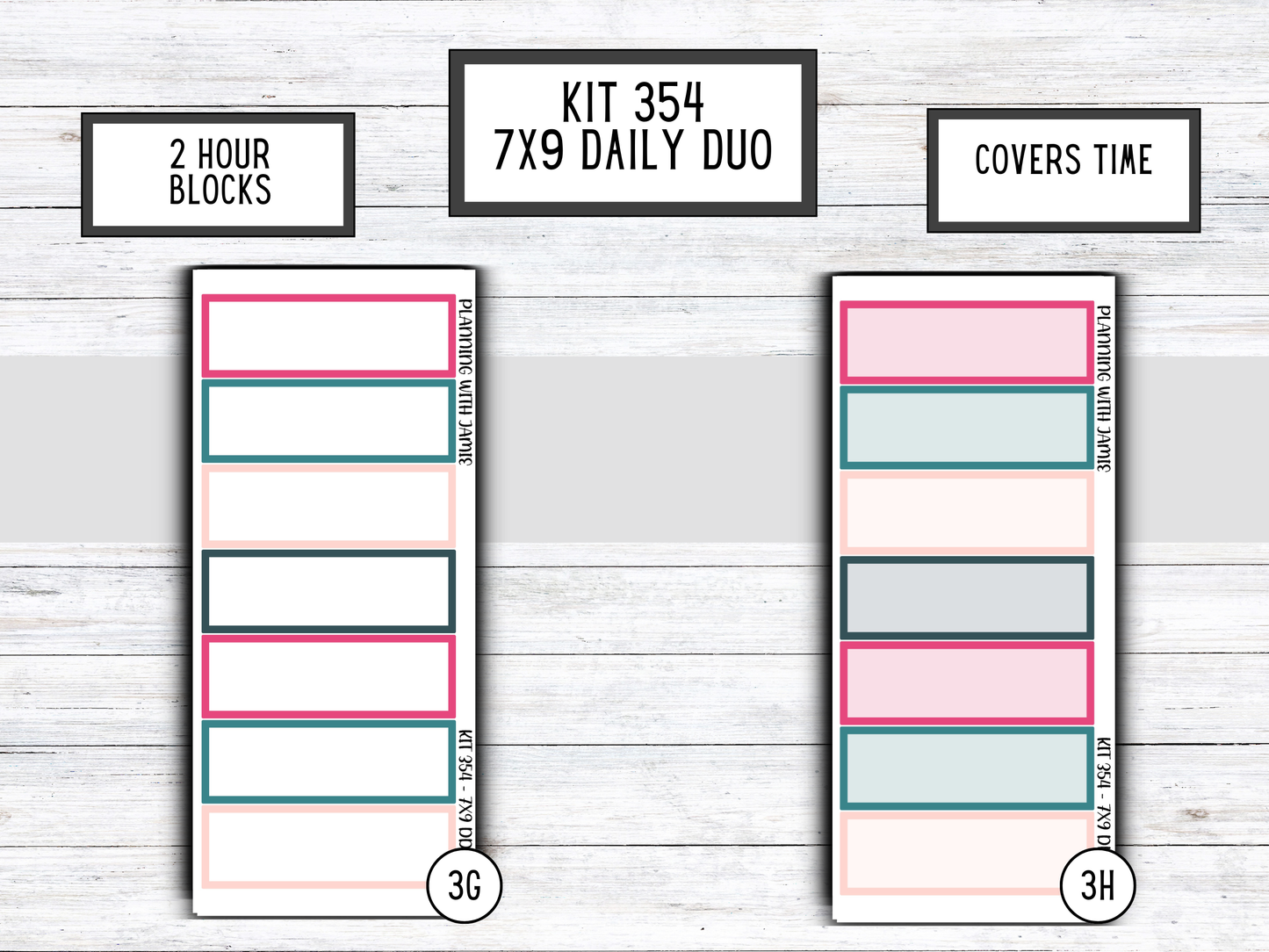 Kit 354 Erin Condren Daily Duo Sticker Kit