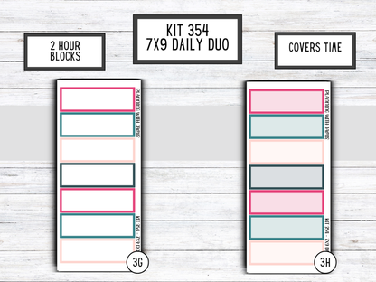 Kit 354 Erin Condren Daily Duo Sticker Kit