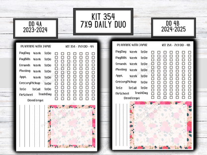 Kit 354 Erin Condren Daily Duo Sticker Kit