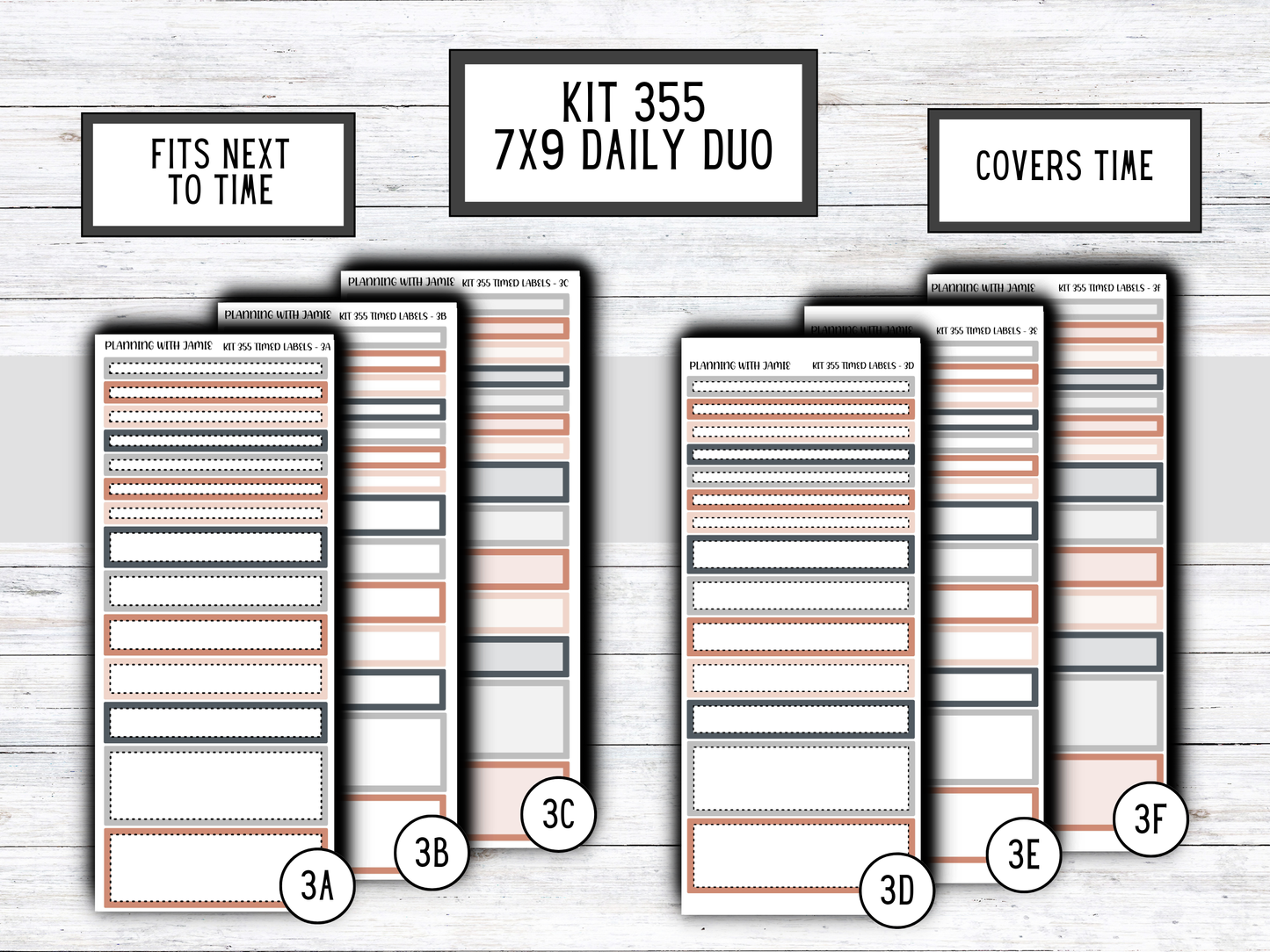 Kit 355 Erin Condren Daily Duo Sticker Kit