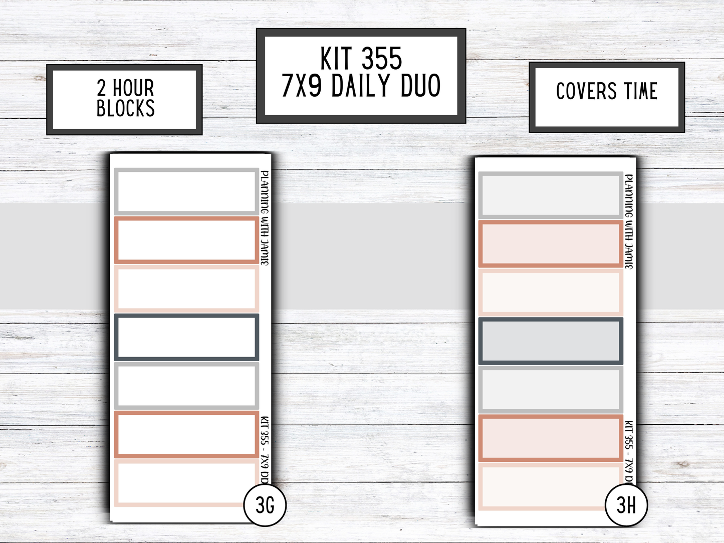 Kit 355 Erin Condren Daily Duo Sticker Kit