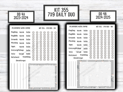 Kit 355 Erin Condren Daily Duo Sticker Kit