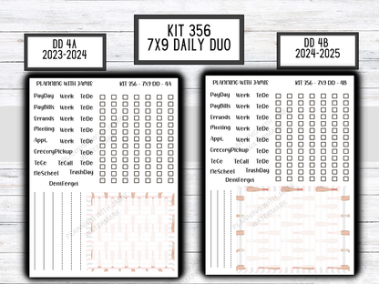 Kit 356 Erin Condren Daily Duo Sticker Kit