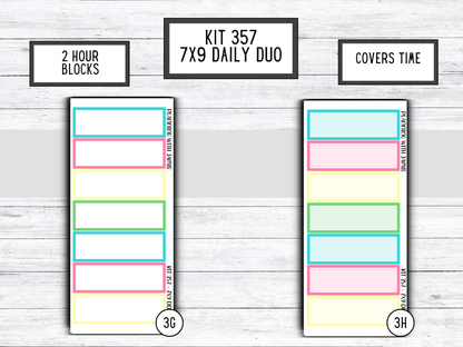 Kit 357 Erin Condren Daily Duo Sticker Kit || PARTY KIT