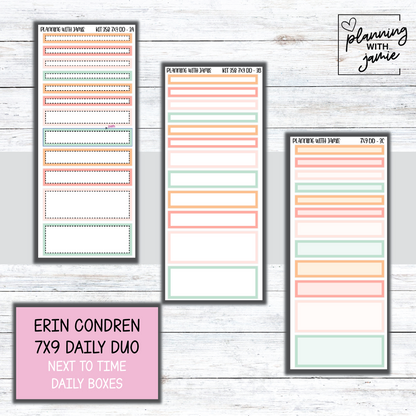 Kit 358 Erin Condren Daily Duo Sticker Kit || NURSE STICKERS