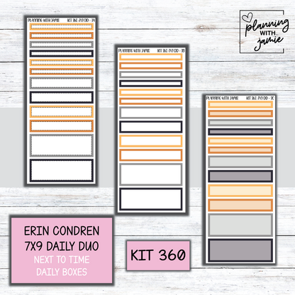 Kit 360 Erin Condren Daily Duo Sticker Kit || FATHERS DAY STICKERS