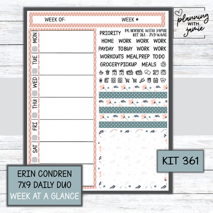Kit 361 Week At A Glance Sticker