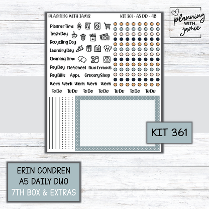 Kit 361 Erin Condren Daily Duo Sticker Kit
