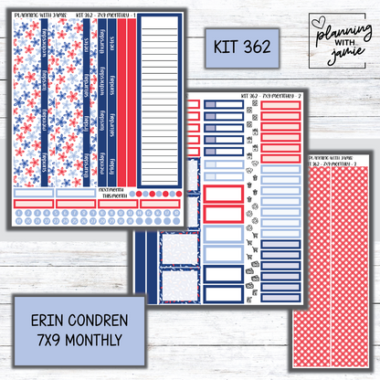 KIT 362 Erin Condren 7X9 Monthly Kit