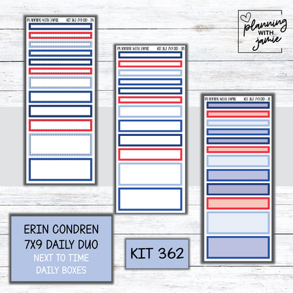 Kit 362 Erin Condren Daily Duo Sticker Kit