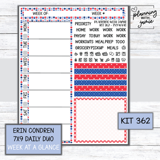 Kit 362 Week At A Glance Sticker