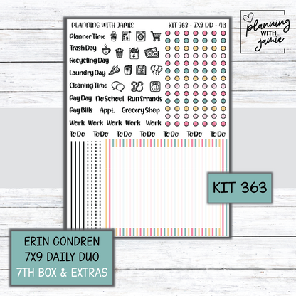 Kit 363 Erin Condren Daily Duo Sticker Kit