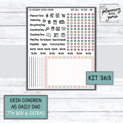 Kit 363 Erin Condren Daily Duo Sticker Kit