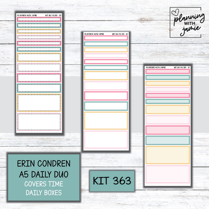 Kit 363 Erin Condren Daily Duo Sticker Kit