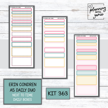 Kit 363 Erin Condren Daily Duo Sticker Kit