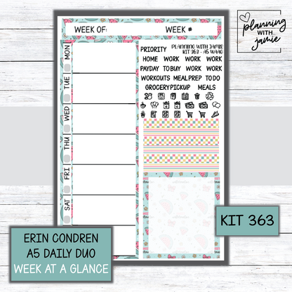 Kit 363 Week At A Glance Sticker