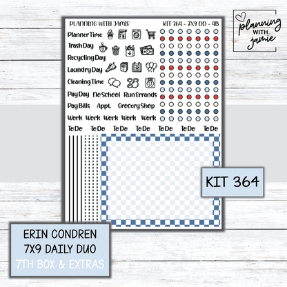 Kit 364 Erin Condren Daily Duo Sticker Kit