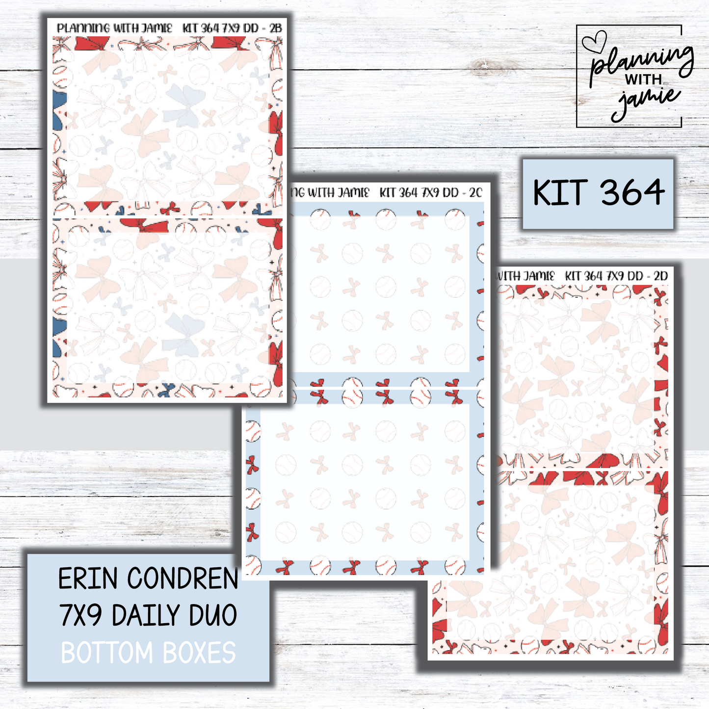 Kit 364 Erin Condren Daily Duo Sticker Kit