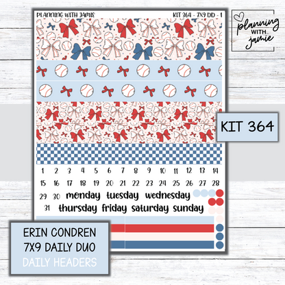 Kit 364 Erin Condren Daily Duo Sticker Kit