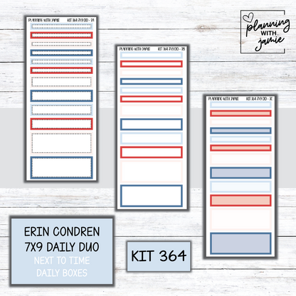 Kit 364 Erin Condren Daily Duo Sticker Kit