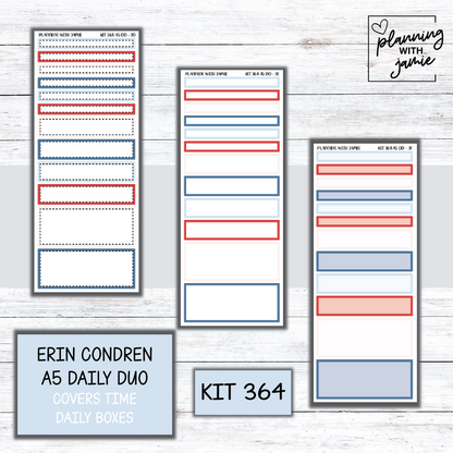 Kit 364 Erin Condren Daily Duo Sticker Kit