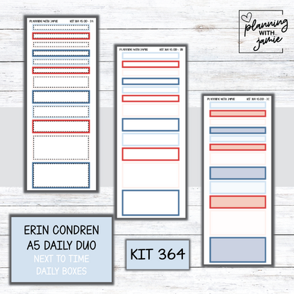 Kit 364 Erin Condren Daily Duo Sticker Kit