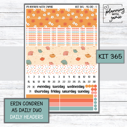 Kit 365 Erin Condren Daily Duo Sticker Kit