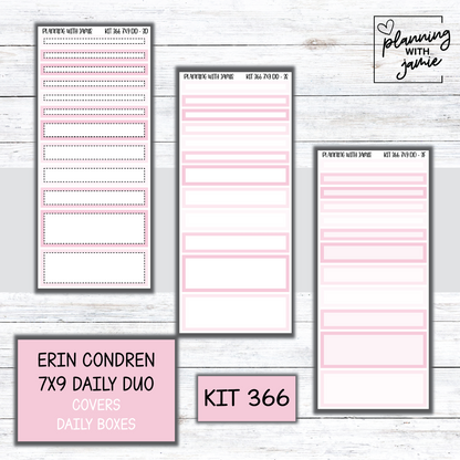 Kit 366 Erin Condren Daily Duo Sticker Kit