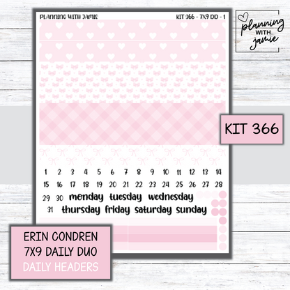 Kit 366 Erin Condren Daily Duo Sticker Kit